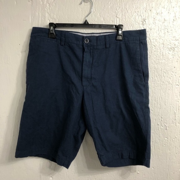 Banana Republic Other - Banana‎ Republic Navy Blue Flat Front Khaki Pants 35